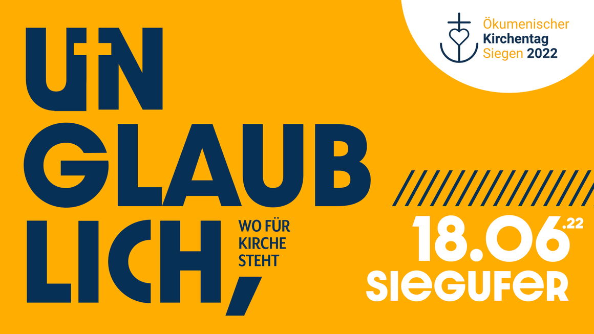 Banner Ökumenischer Kirchenkreis Siegen 18. Juni 2022 Siegufer
