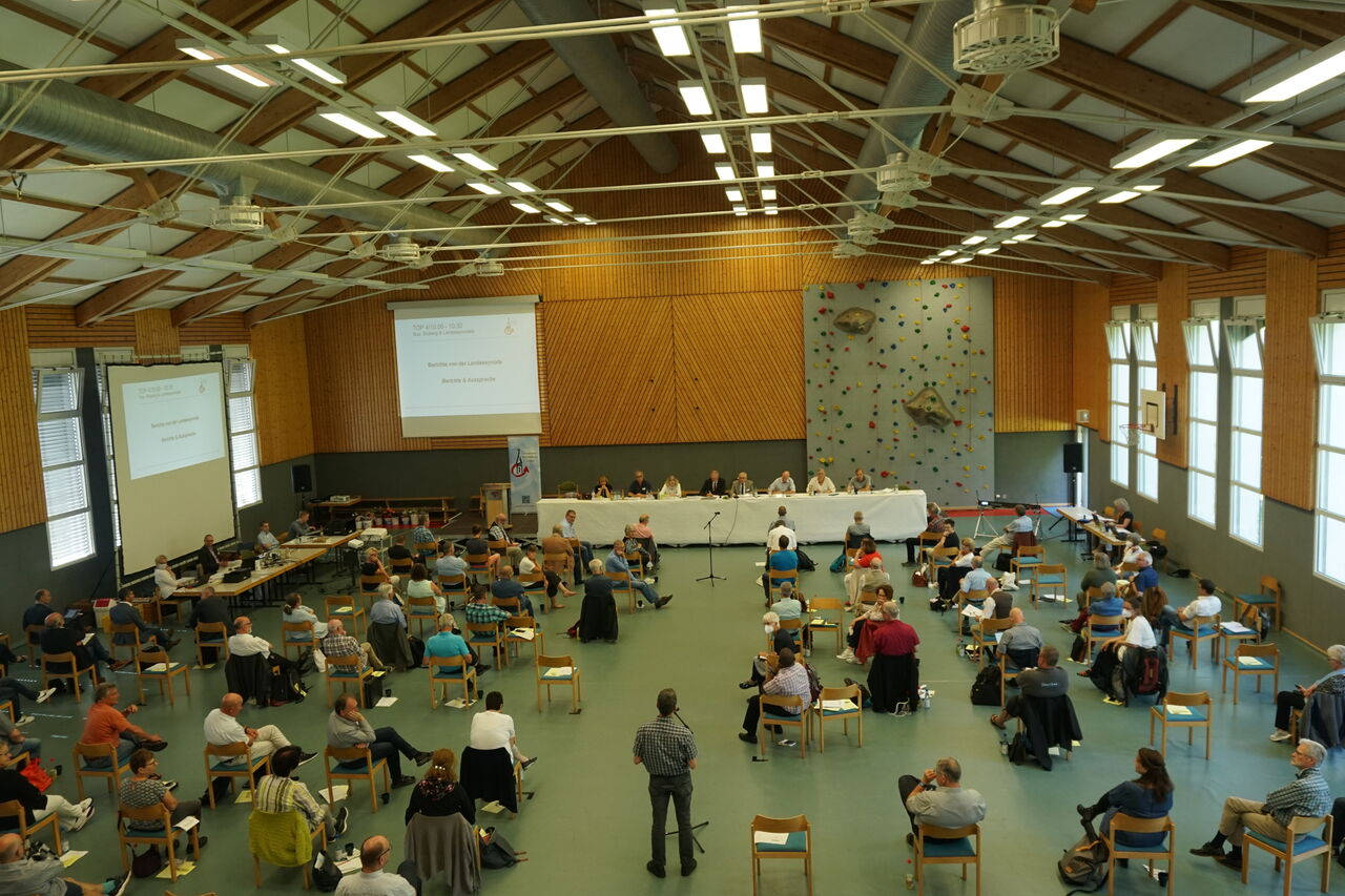 Die Kreissynode tagte am 18. Juni 2022 wieder in Präsenz in der CVJM-Jugendbildungsstätte Wilgersdorf.